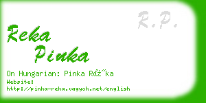 reka pinka business card